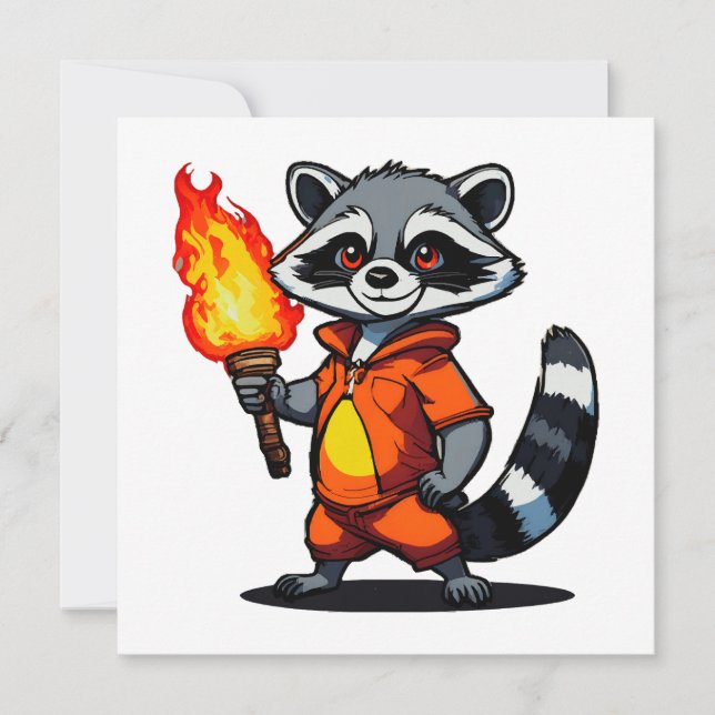 Raccoon with Torch (Front)