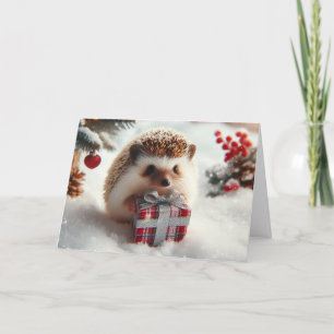 Raccoon woodland Christmas Greeting Cards