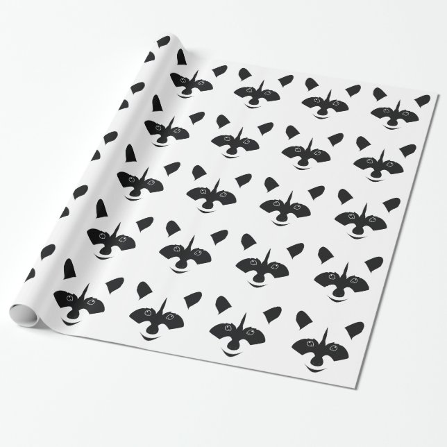 Raccoon Wrapping Paper (Unrolled)
