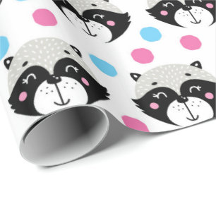 Raccoon Wrapping Paper