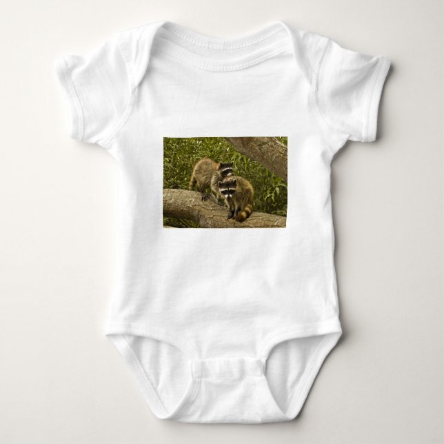 Raccoons Baby Bodysuit (Front)