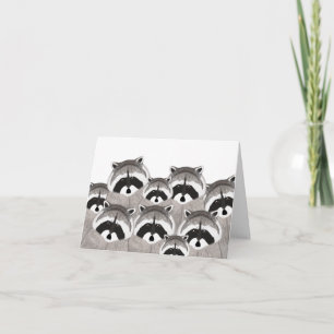 Raccoons Greeting Card