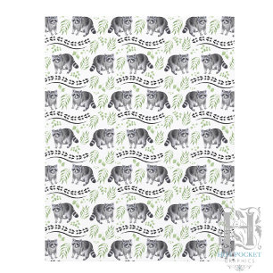 Raccoons Scrapbook Paper