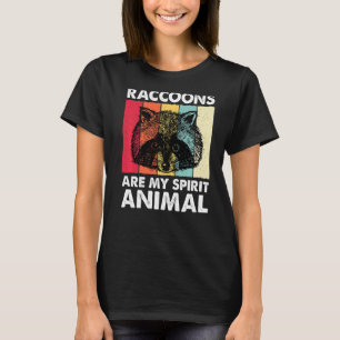 Raccoons Spirit Animal Racoon Raccoon   Girls Boys T-Shirt