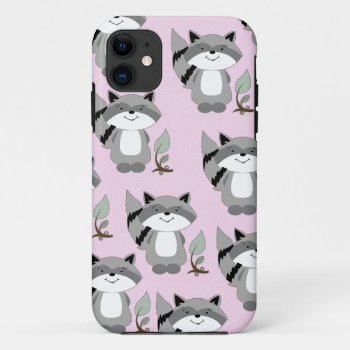 Raccoons Woodland Iphone 5 Casemate Case (pink) by allpetscherished at Zazzle