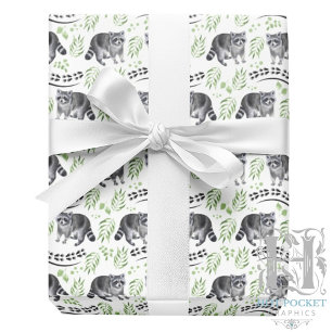 Raccoons Wrapping Paper