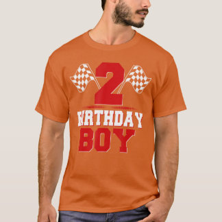 Race 2nd Birthday Boy 2 Toddler Racing Driver T-Shirt