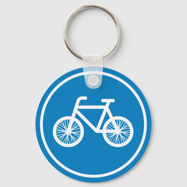 Race a bicycle keychain (Front)