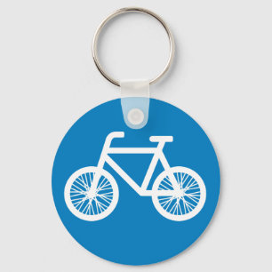 Race a bicycle keychain