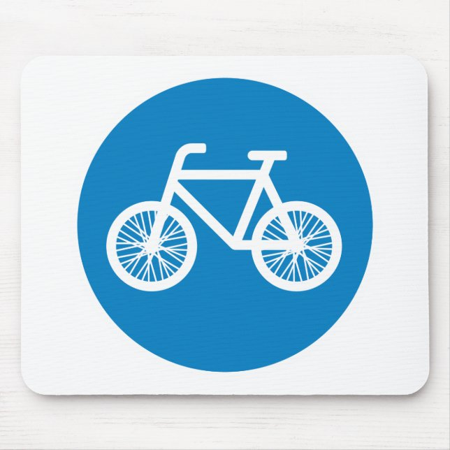 Race a bicycle mouse pad (Front)