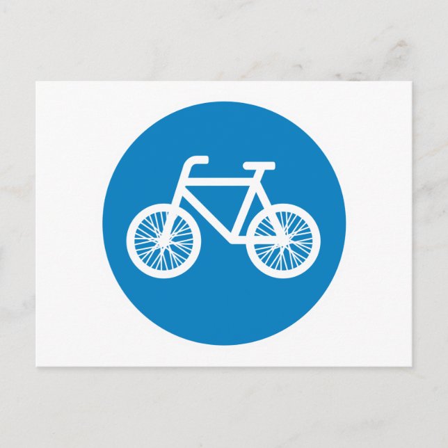 Race a bicycle postcard (Front)