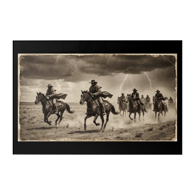 Race Across the Plains Acrylic Print (Front)