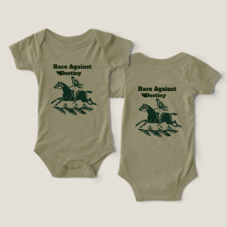Race Against Destiny – Vintage Equestrian Graphic Infant T-shirt