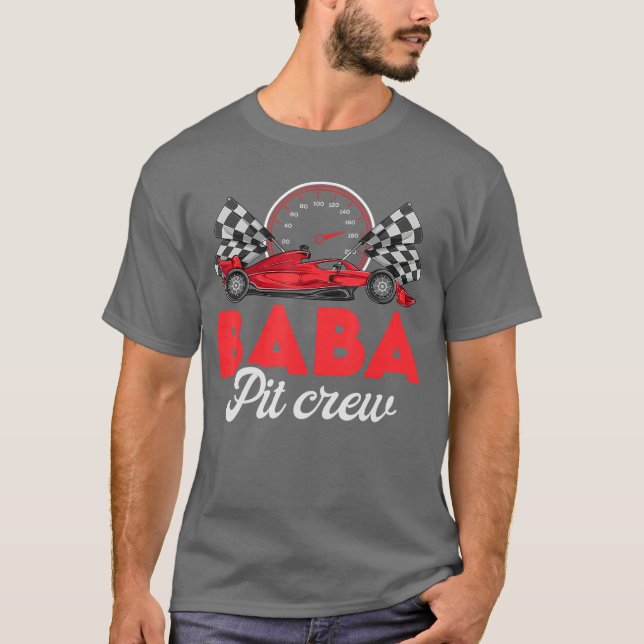 Race Baba Of The Birthday Boy Shirt Baba Pit Crew (Front)