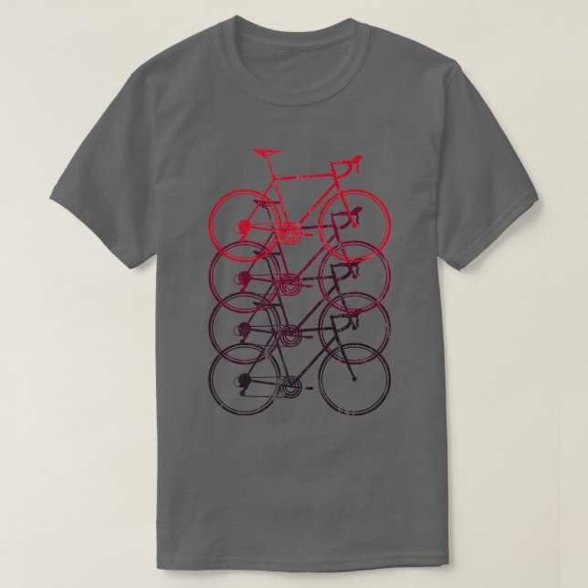 race bike road bike cyclist cycling triathlon bicy T-Shirt (Design Front)