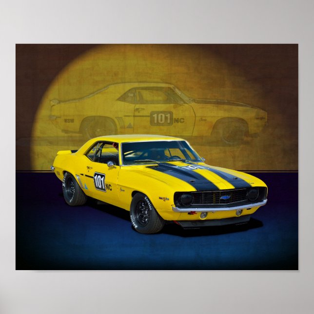 Race Camaro Poster (Front)