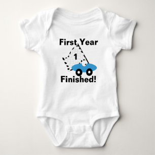 Race Car 1st Birthday Baby Bodysuit
