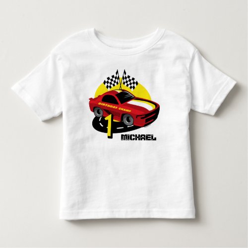 Race Car 1st Birthday Shirt