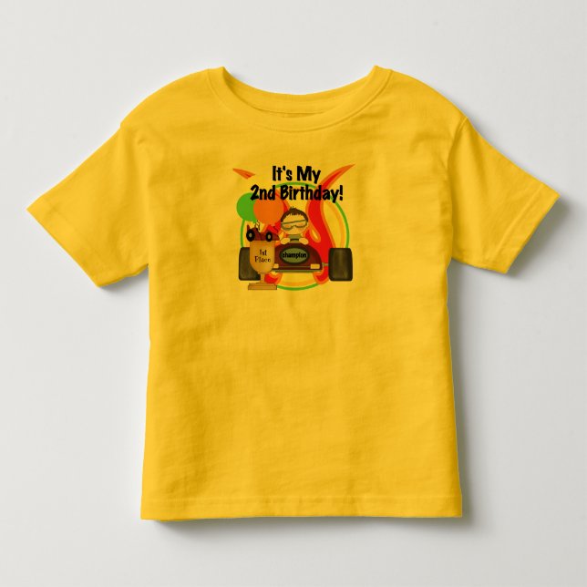 Race Car 2nd Birthday T-shirts and Gifts (Front)