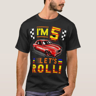 Race Car 5th Birthday Toddler Boy Racing 5 Years O T-Shirt