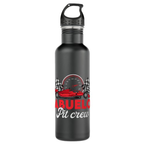 Race Car Abuelo Of The Birthday Boy Shirt Abuelo P Stainless Steel Water Bottle