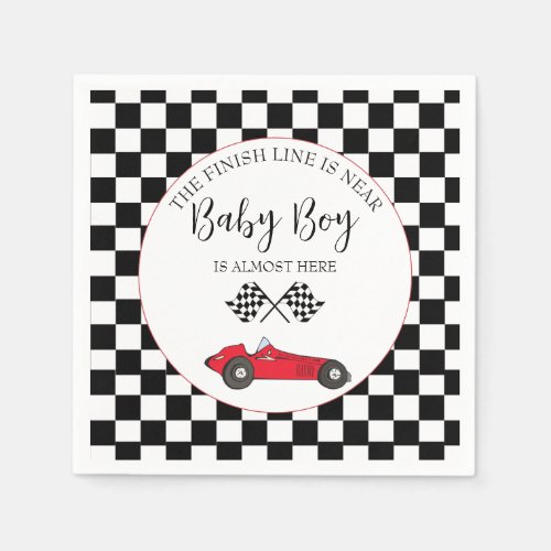 Race Car Baby Shower Napkins