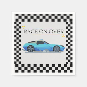 Race Car Baby Shower Theme Napkins
