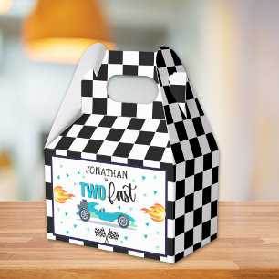 Race Car Birthday 2nd Party for Boys Favor Boxes