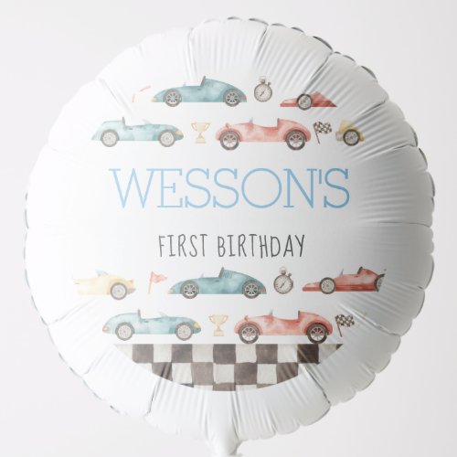 Race Car Birthday Balloons