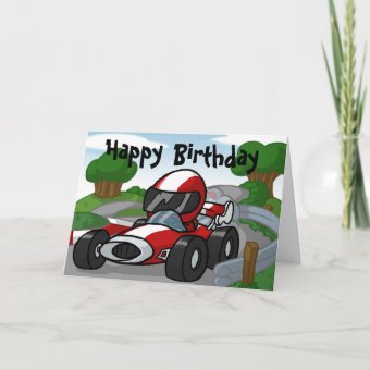 Race Car Birthday Card | Zazzle