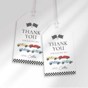 Race Car Birthday Favor Tags