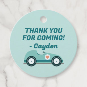 Race Car Birthday Favor Tags