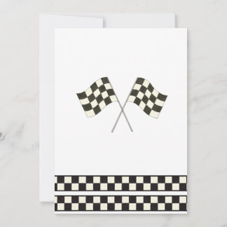 Race Car Birthday Invitation