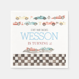 Race Car Birthday Napkins