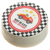 Race Car Birthday Party Chocolate Covered Oreo (Angled)