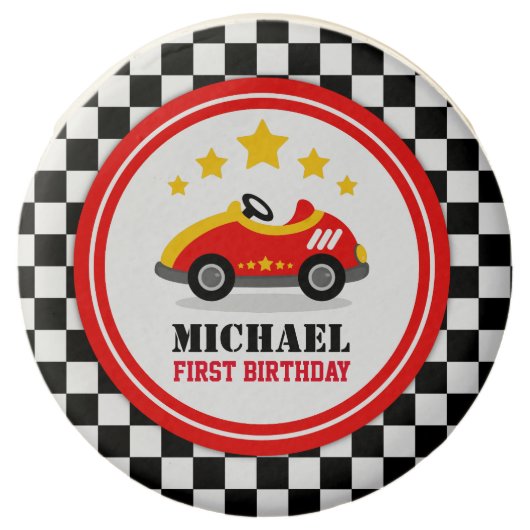 Race Car Birthday Party Chocolate Covered Oreo (Front)