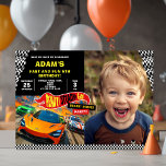Race Car Birthday Party Fun Invitation