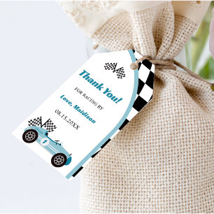  Race Car Birthday Party  Gift Tags
