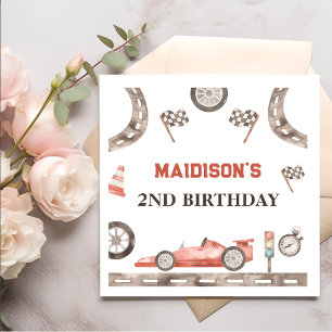 Race Car Birthday Party Napkins