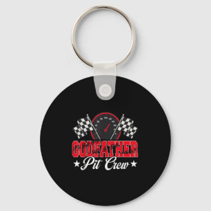 Race Car Birthday Party Racing Family Godfather Pi Keychain