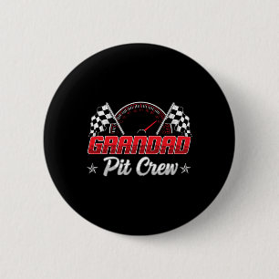 Race Car Birthday Party Racing Family Grandad Pit  Button
