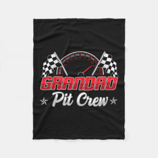 Race Car Birthday Party Racing Family Grandad Pit Fleece Blanket