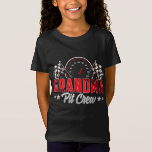 Race Car Birthday Party Racing Family Grandma Pit  T-Shirt