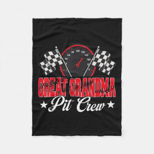 Race Car Birthday Party Racing Family Great Grandm Fleece Blanket