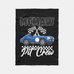 Race car birthday party racing family memaw pit fleece blanket