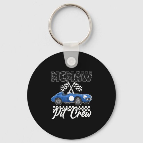 Race car birthday party racing family memaw pit keychain