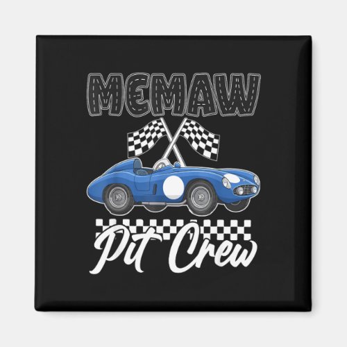 Race car birthday party racing family memaw pit magnet