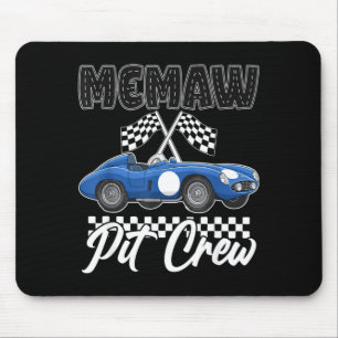 Race car birthday party racing family memaw pit mouse pad