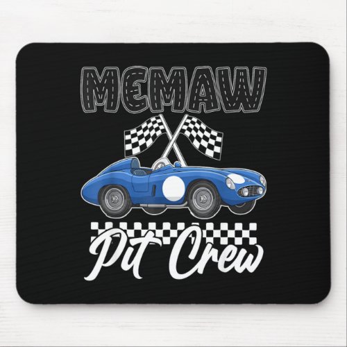 Race car birthday party racing family memaw pit mouse pad