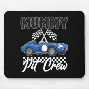 Race car birthday party racing family mummy pit mouse pad